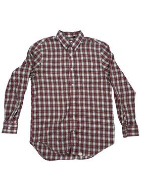 FIVE FOUR Medium Women Plaid Christmas Green Red Shirt Christmas Holiday